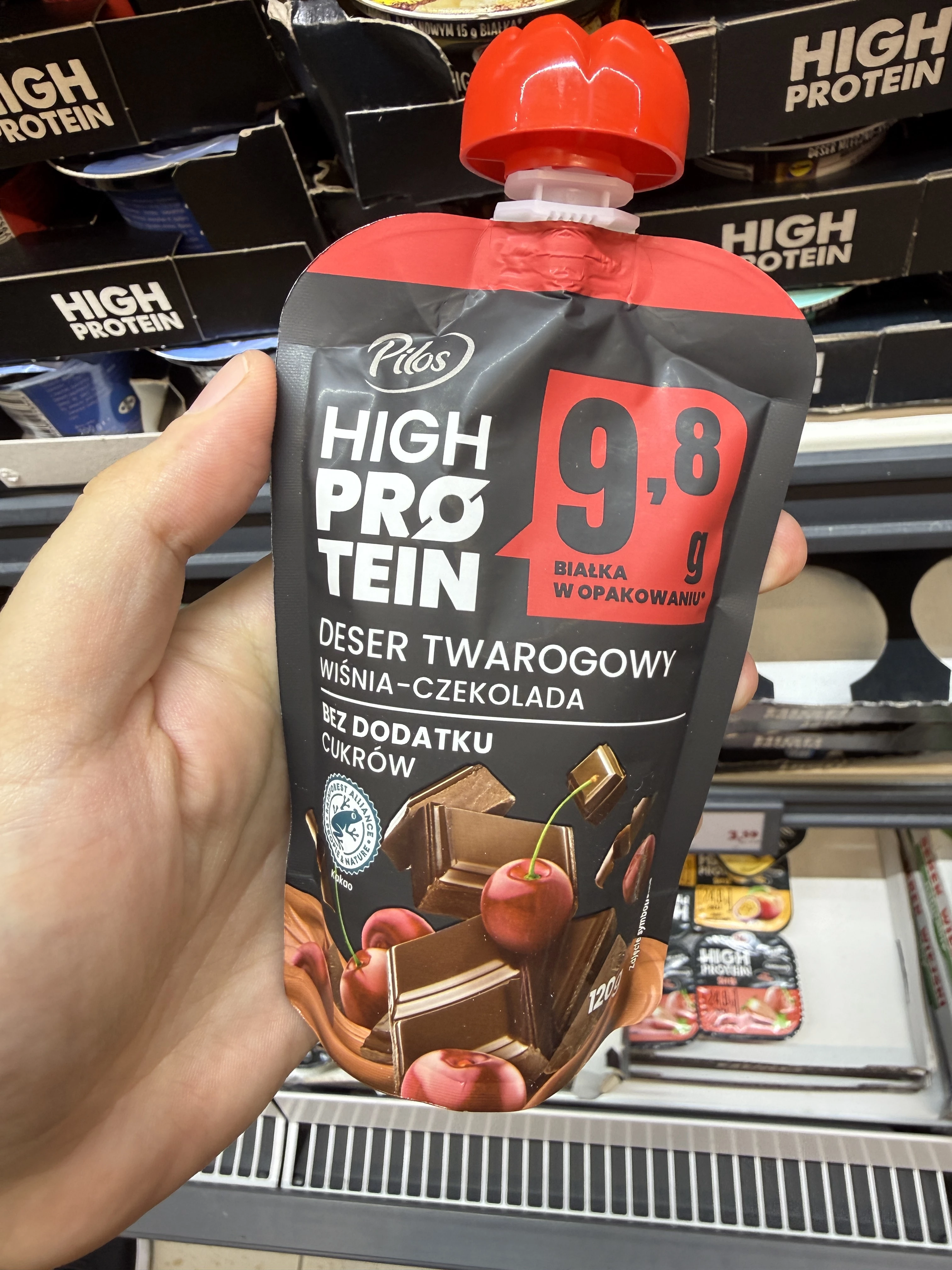 Pilos High Protein Deser Twarogowy Wiśnia-Czekolada | 120g