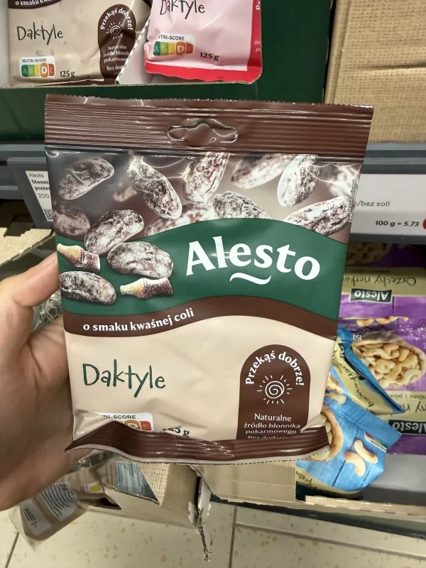 Alesto Daktyle o smaku kwaśnej coli | 125g