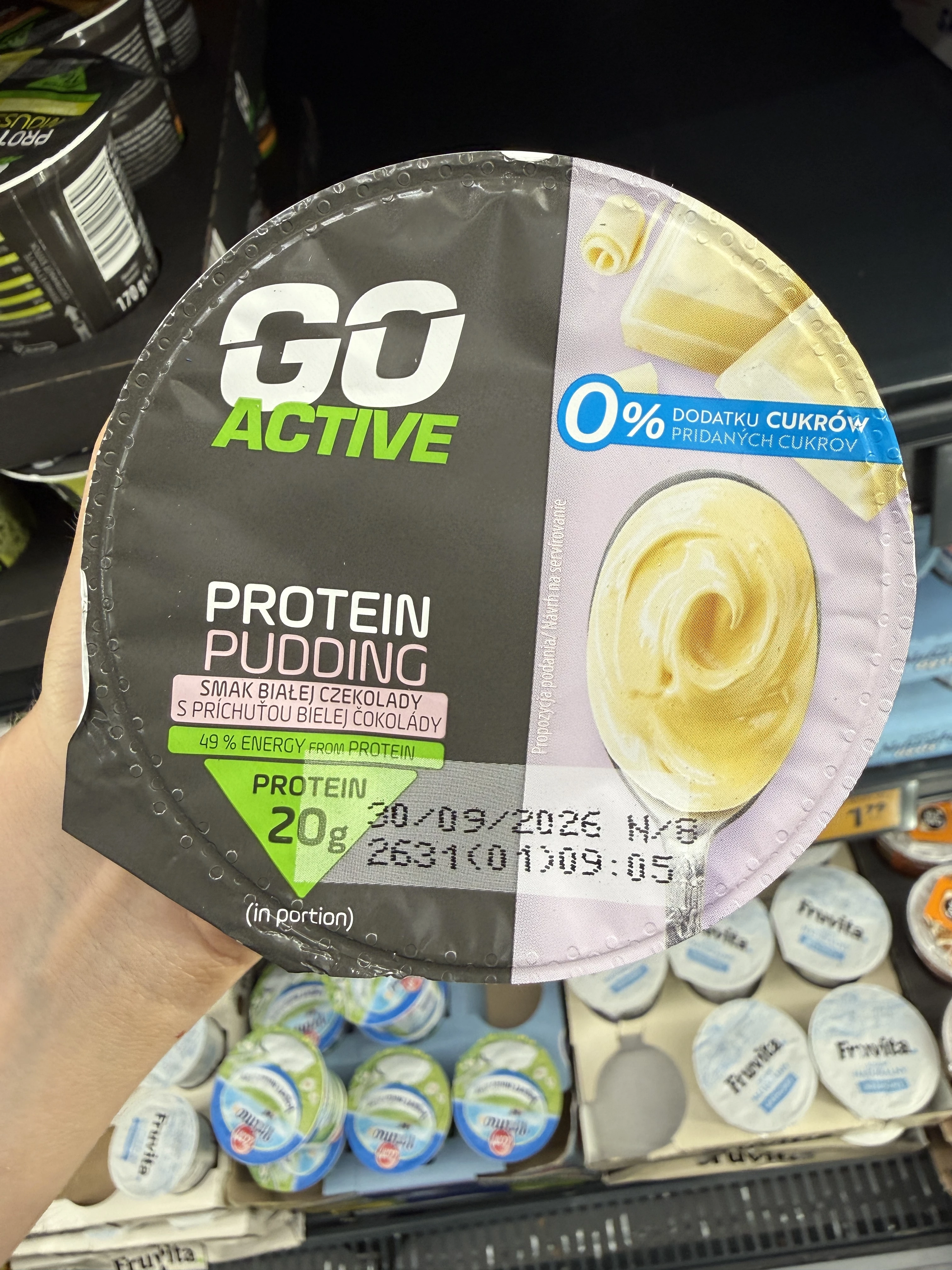 Go Active Pudding Proteinowy smak białej czekolady | 200g