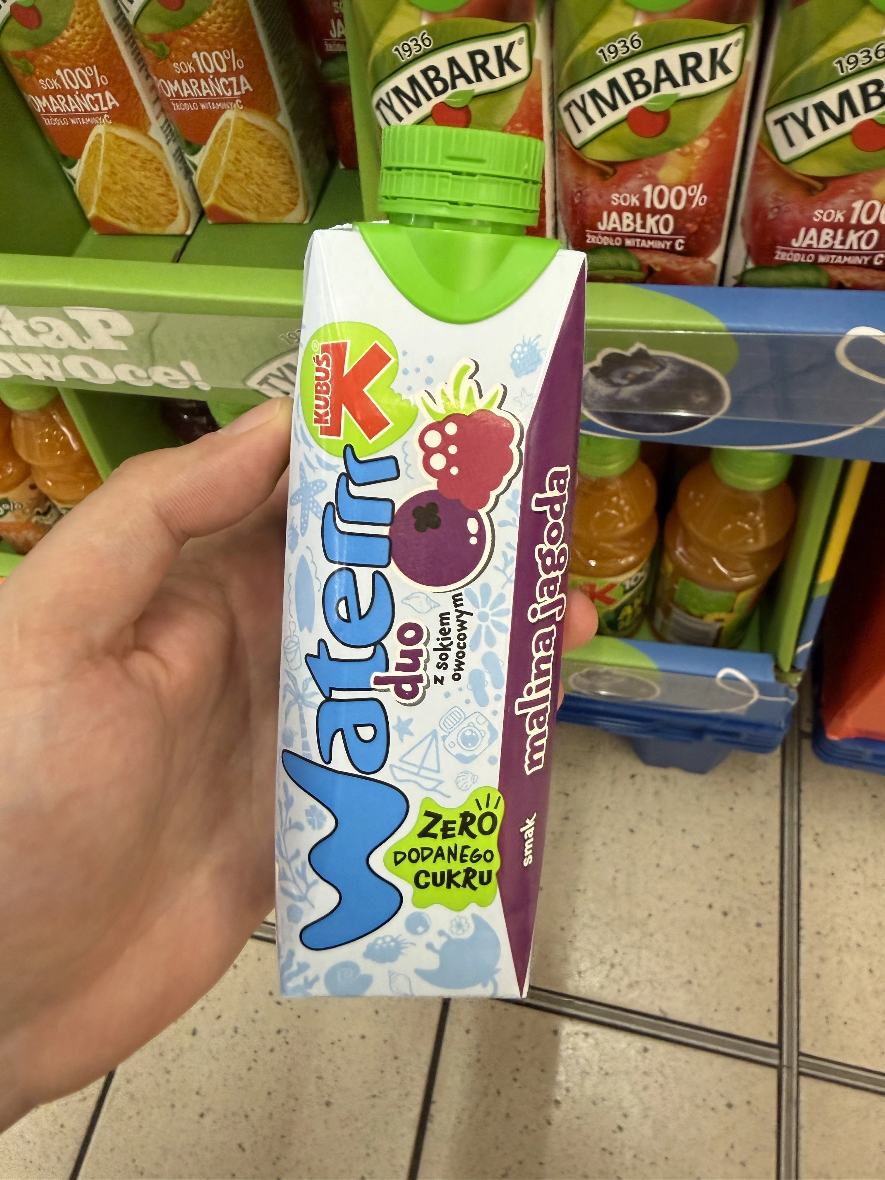 Kubuś Waterrr duo malina jagoda | 300ml