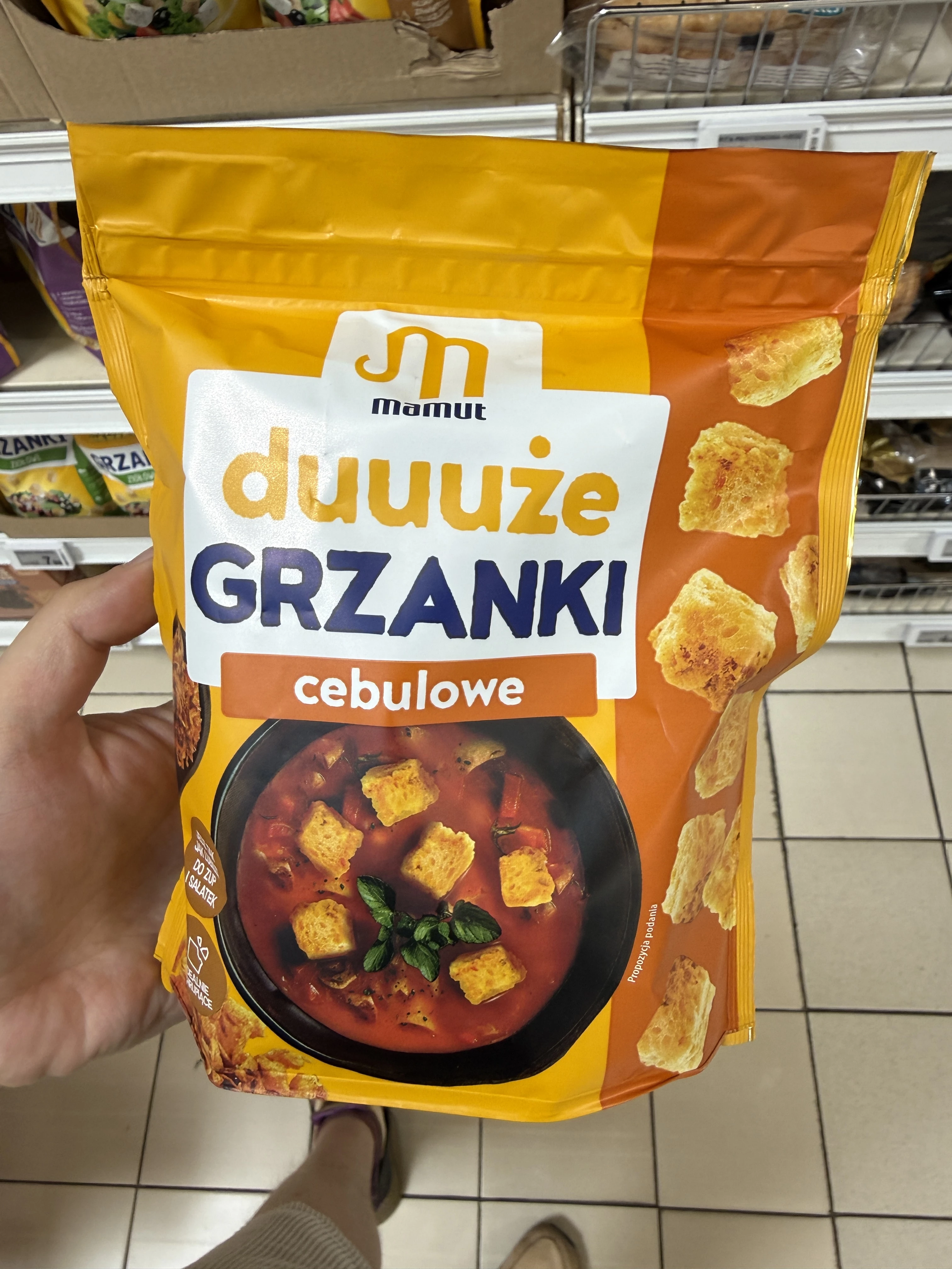 Mamut Duuuże Grzanki Cebulowe | 110g
