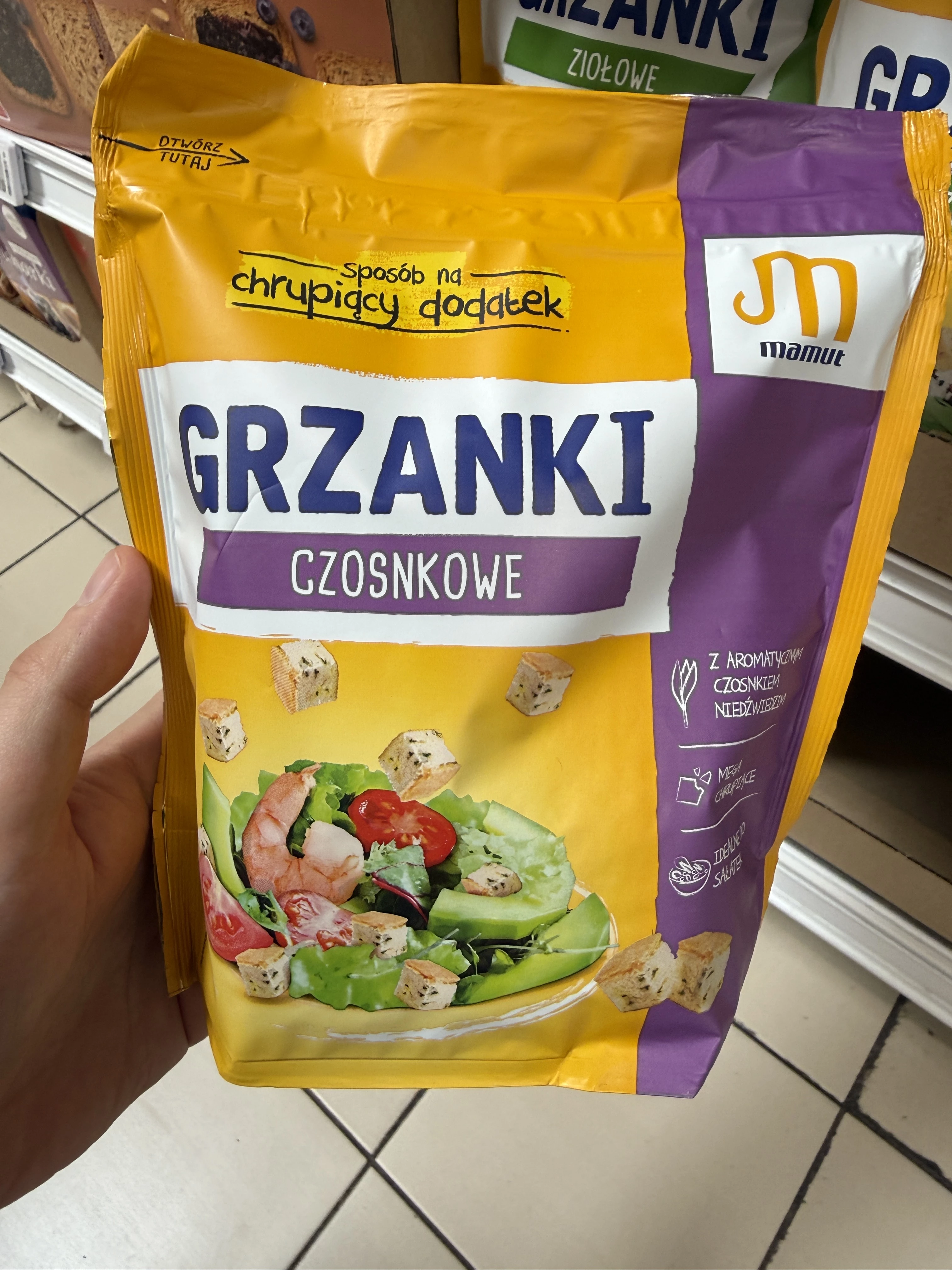 Mamut Grzanki Czosnkowe z Czosnkiem Niedźwiedzim | 150g