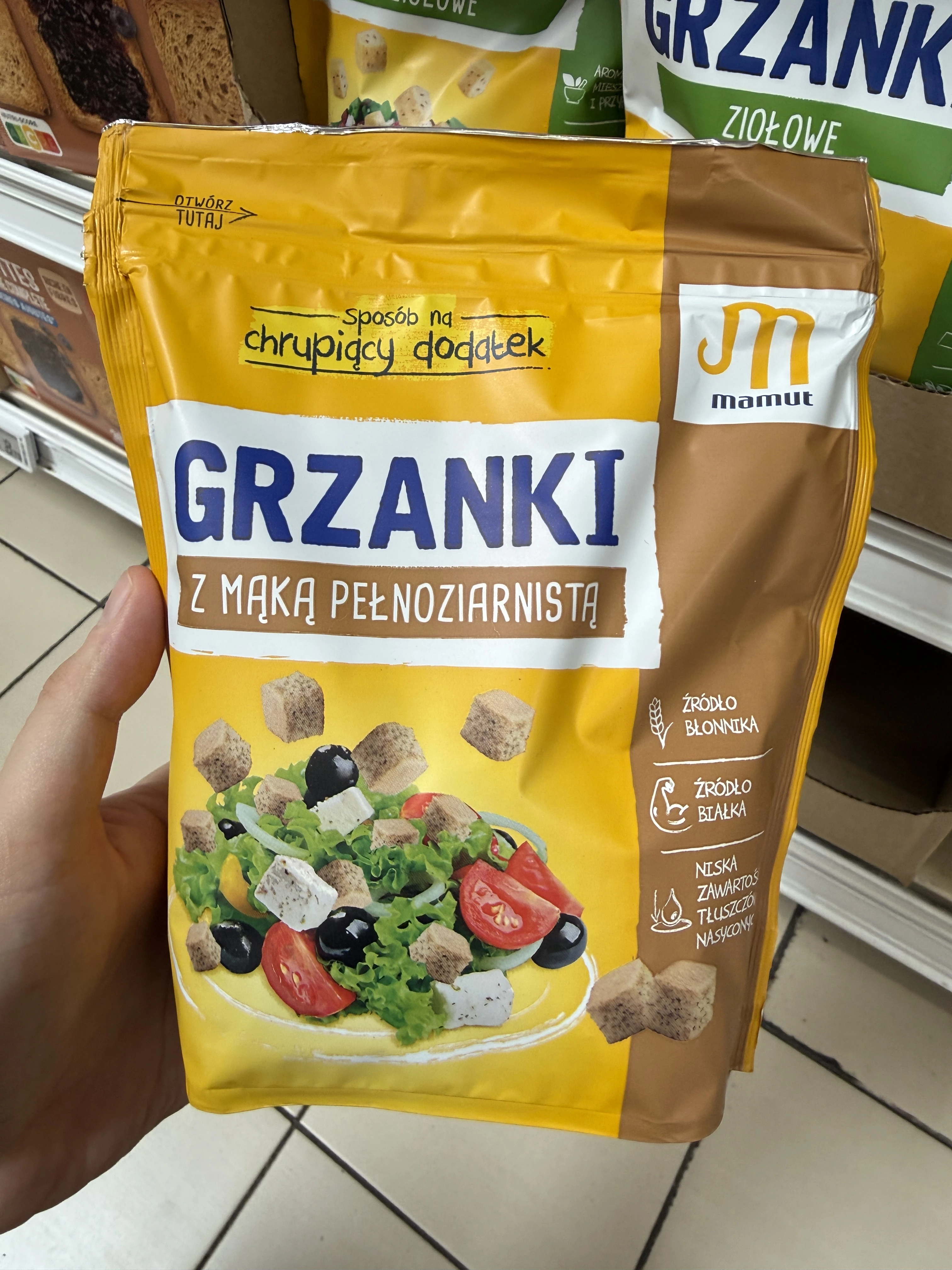 Mamut Grzanki z Mąką Pełnoziarnistą | 150g
