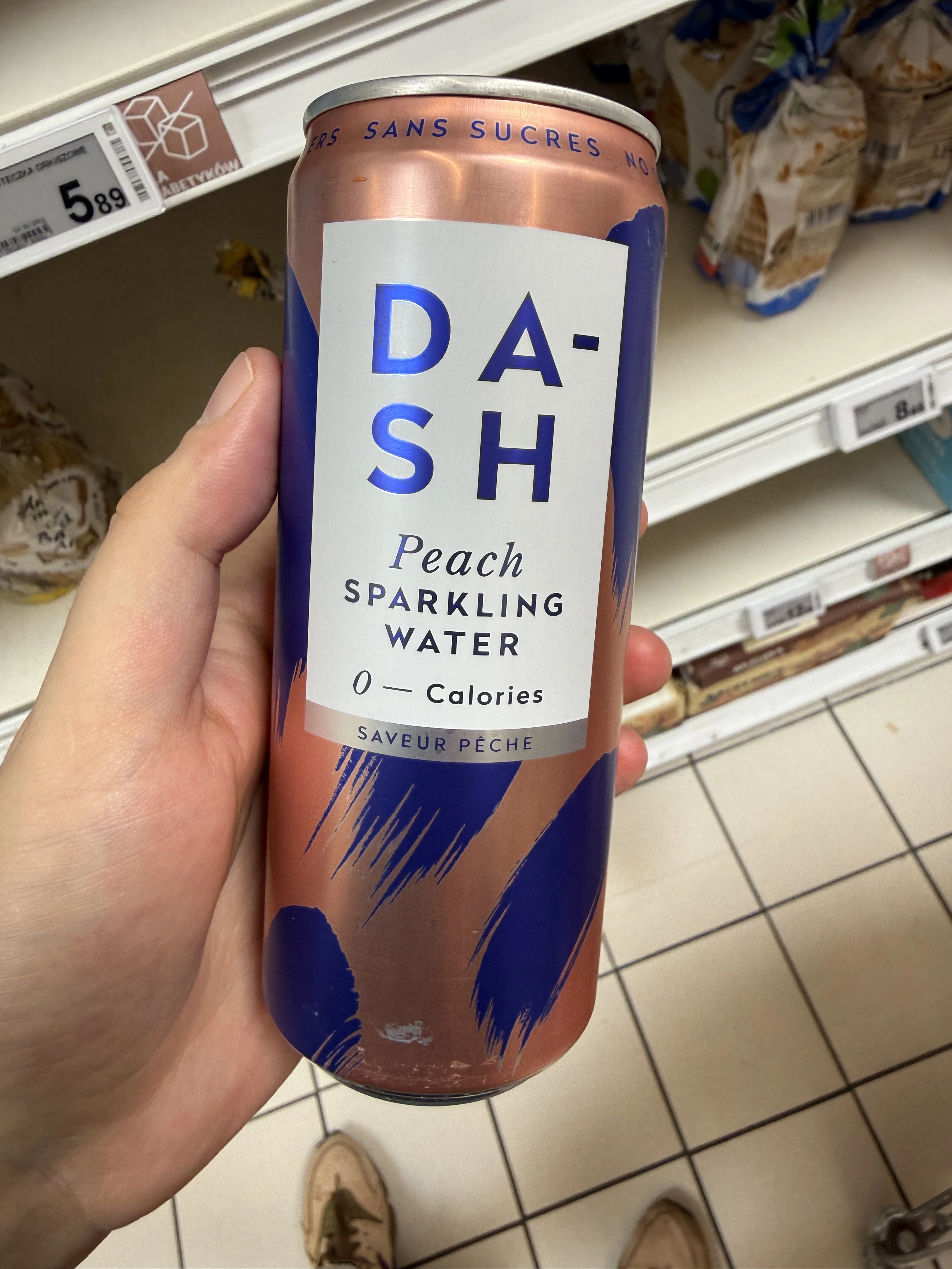 Dash Water Sparkling Peach | 330ml