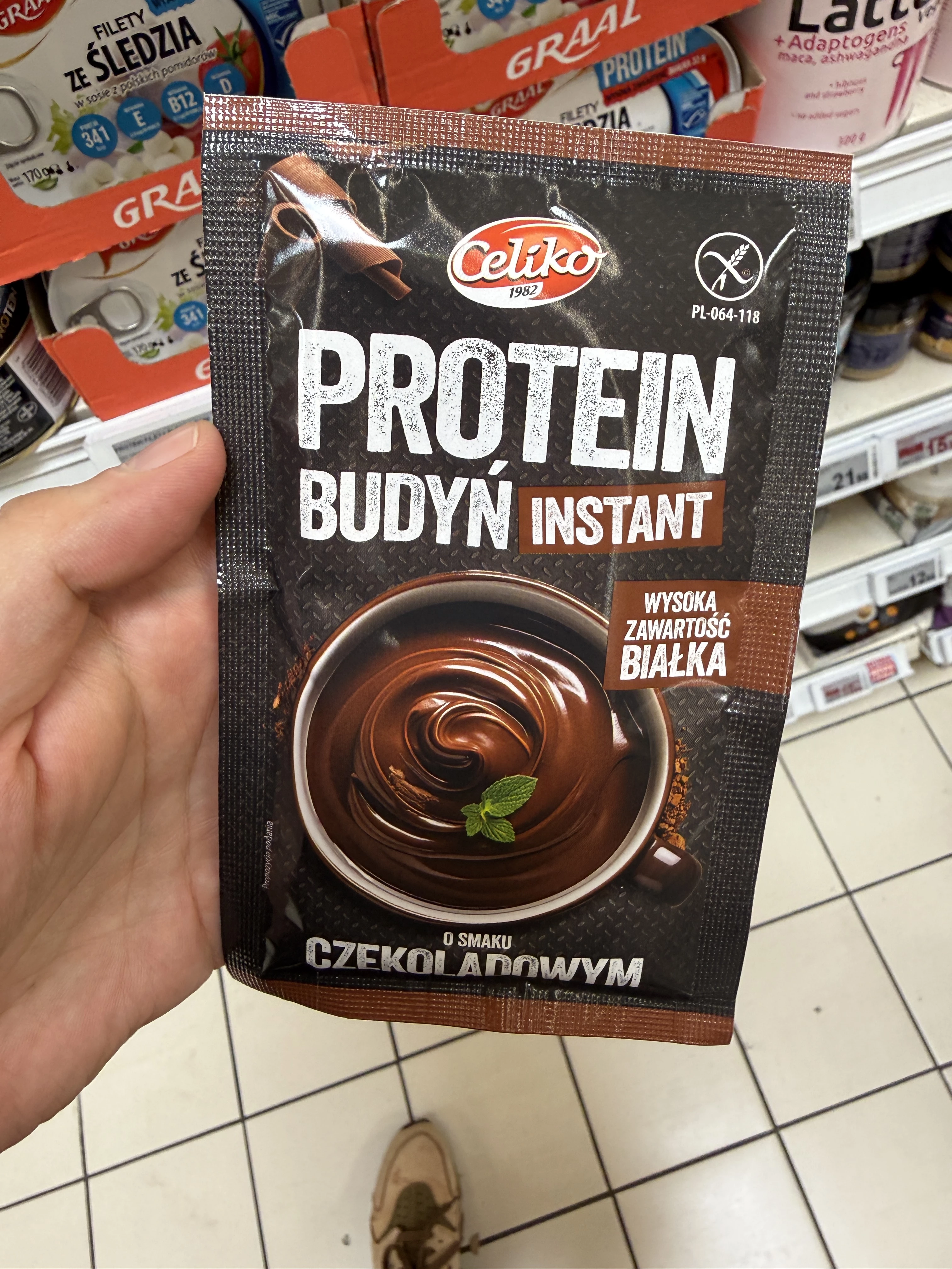 Celiko Budyń proteinowy instant o smaku czekoladowym | 40g