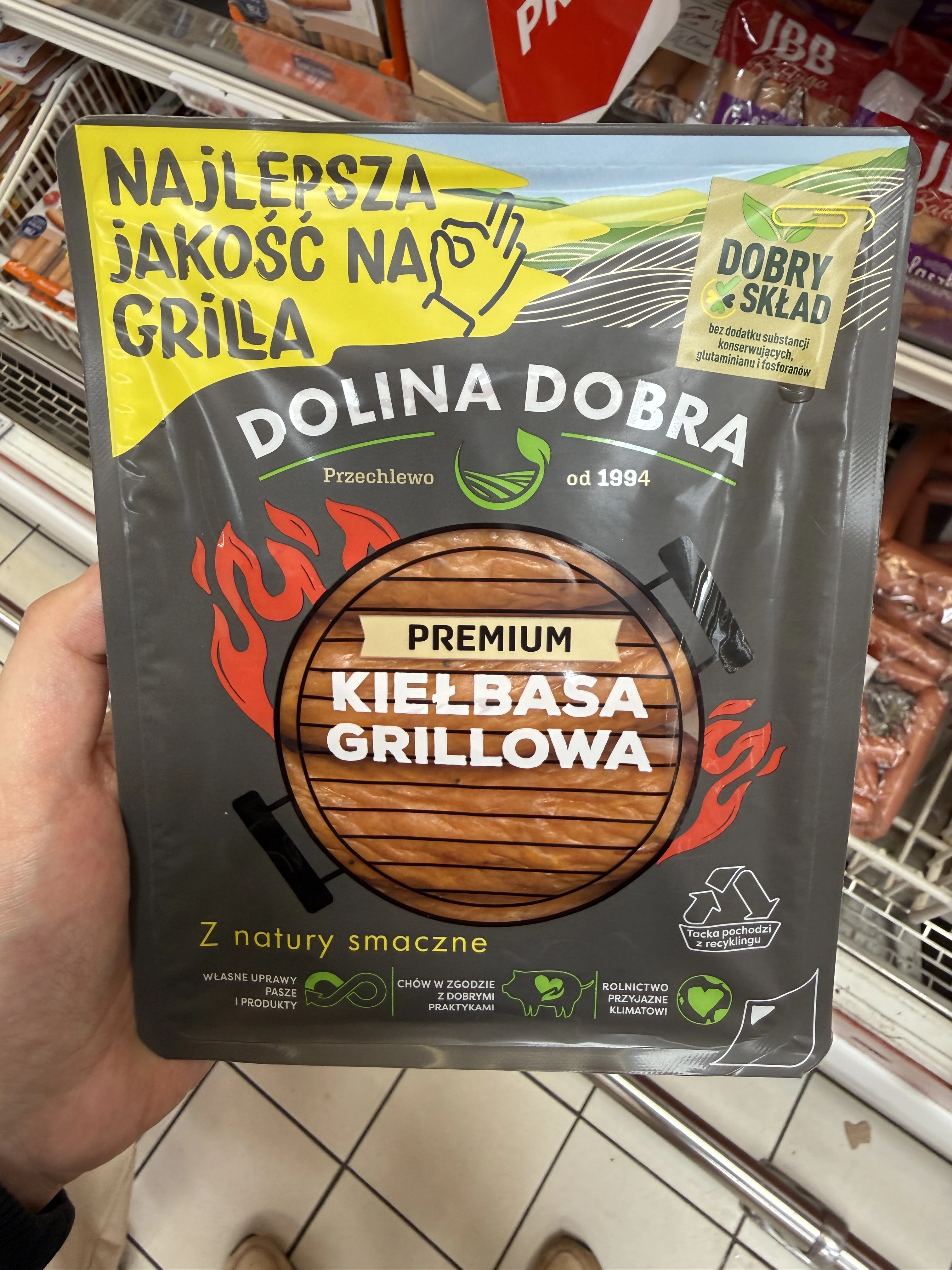 Dolina Dobra Premium Kiełbasa Grillowa | 375g