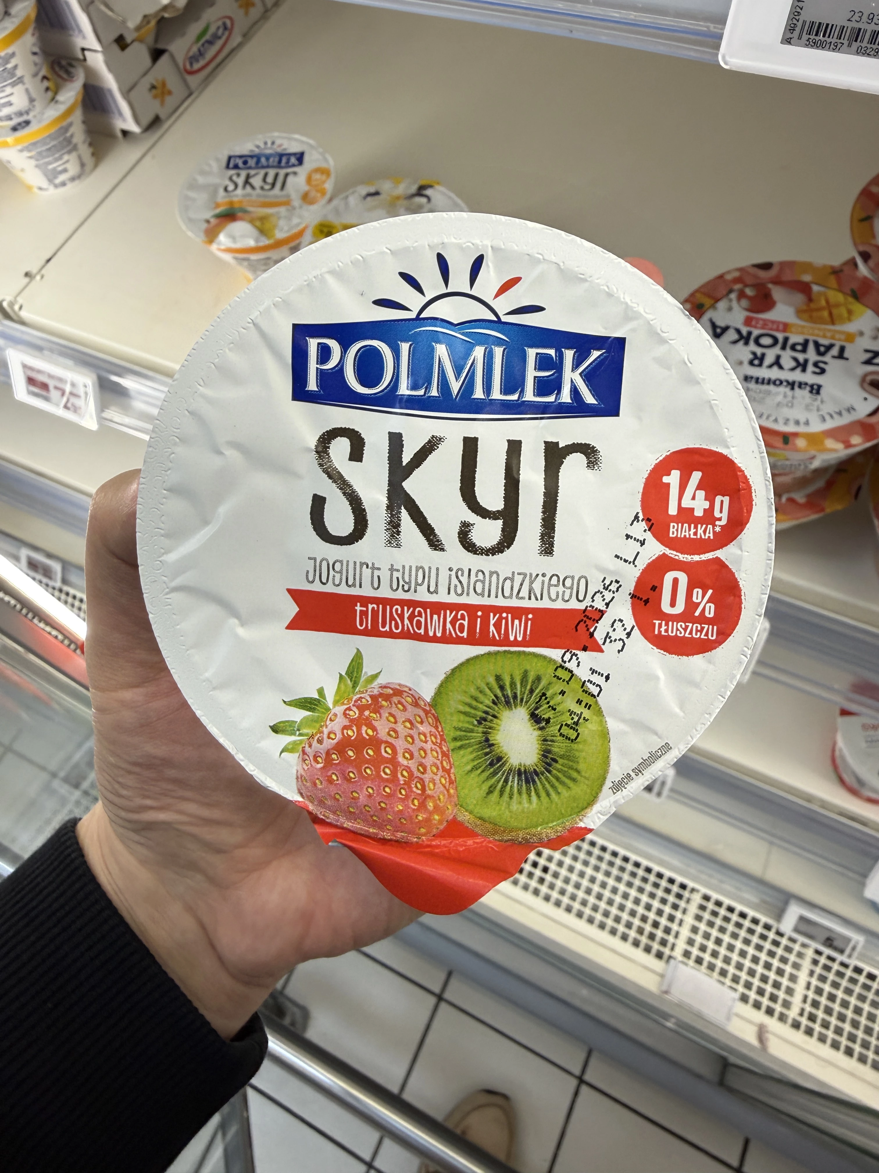 Polmlek Jogurt Skyr truskawka-kiwi | 150g