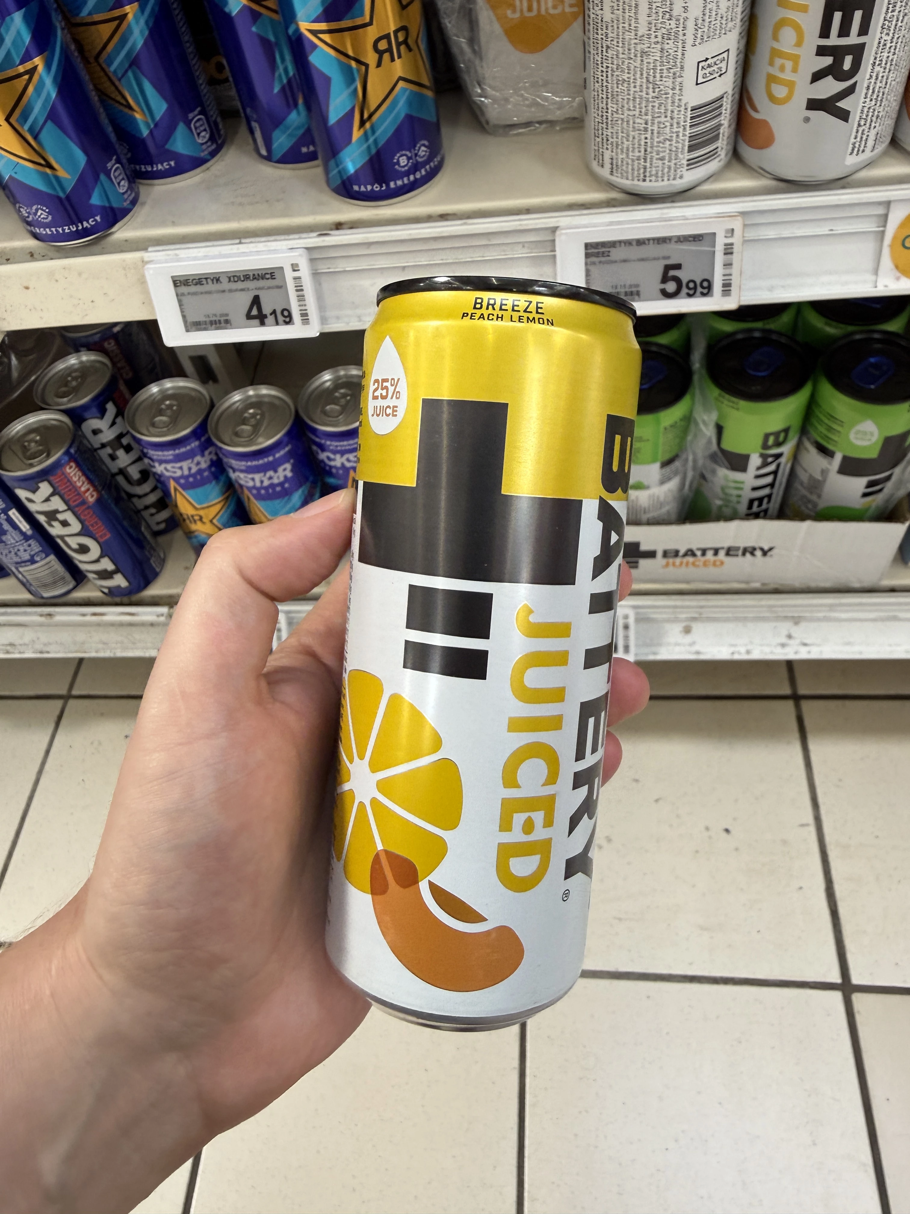 Battery Juiced Breeze Peach Lemon | 330ml