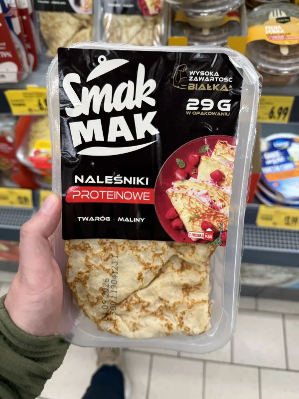 SmakMak Naleśniki Proteinowe Twaróg Maliny | 300g