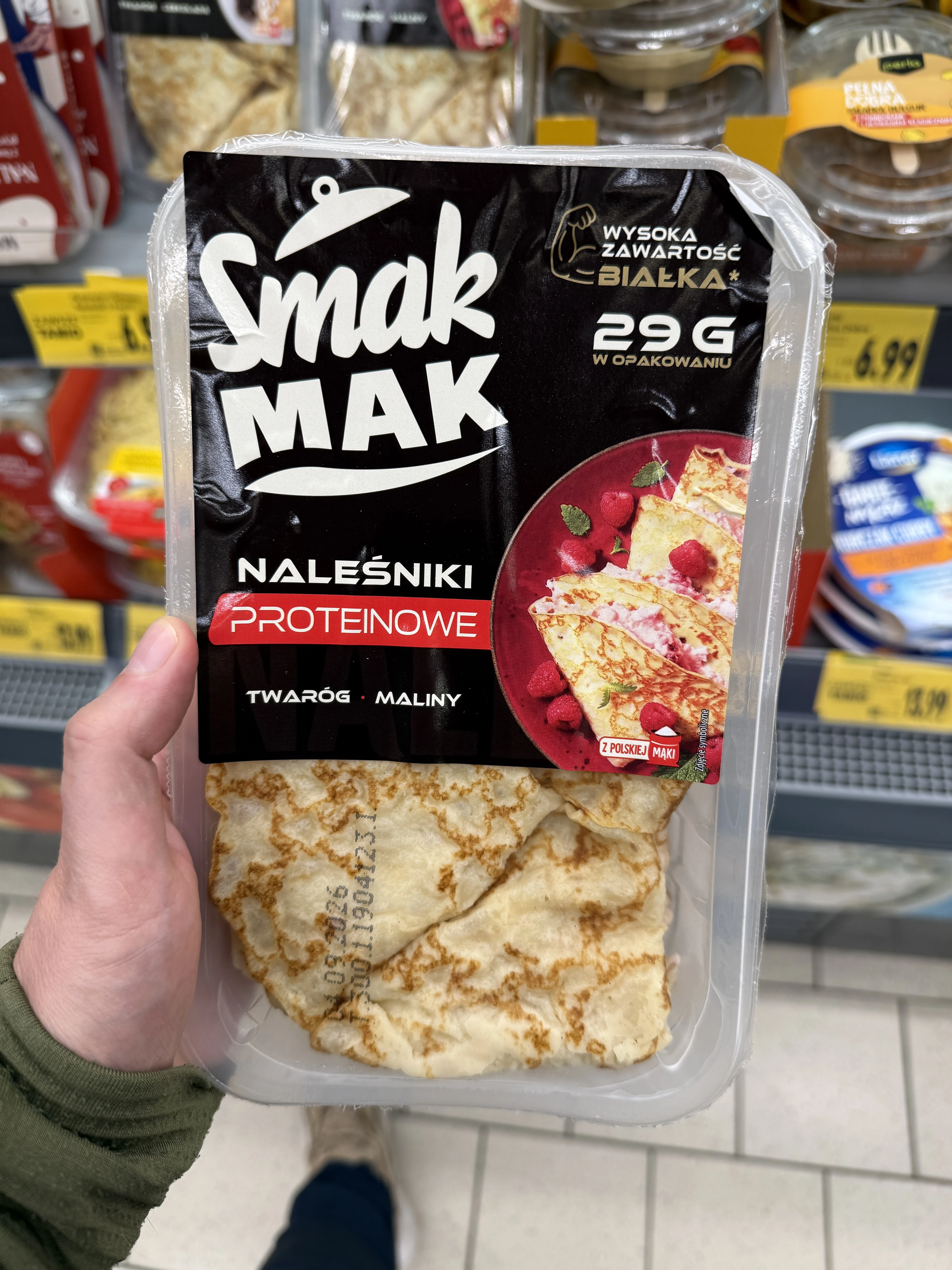 SmakMak Naleśniki Proteinowe Twaróg Maliny | 300g