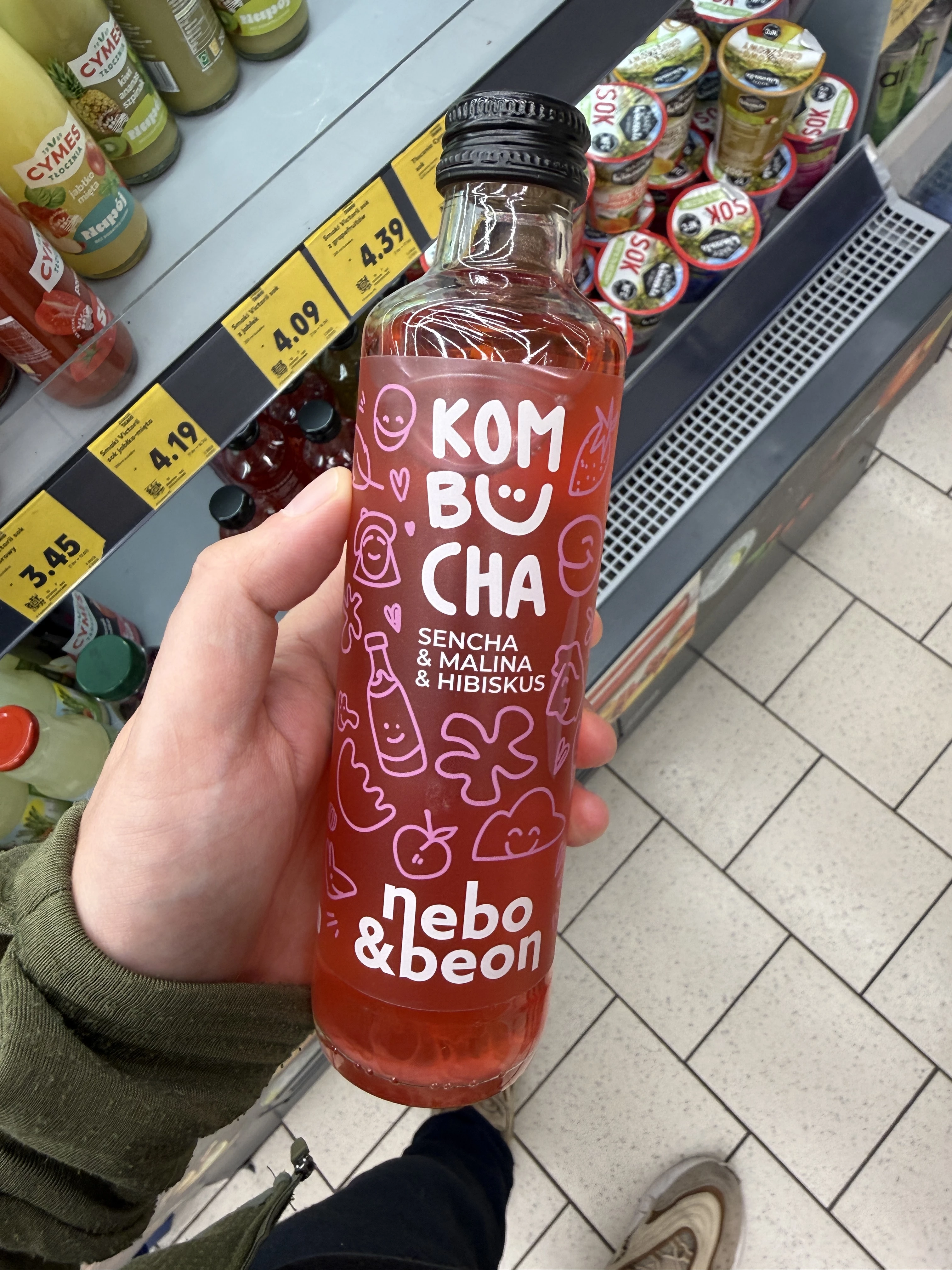 Nebo & Beon Kombucha Sencha Malina Hibiskus | 250ml
