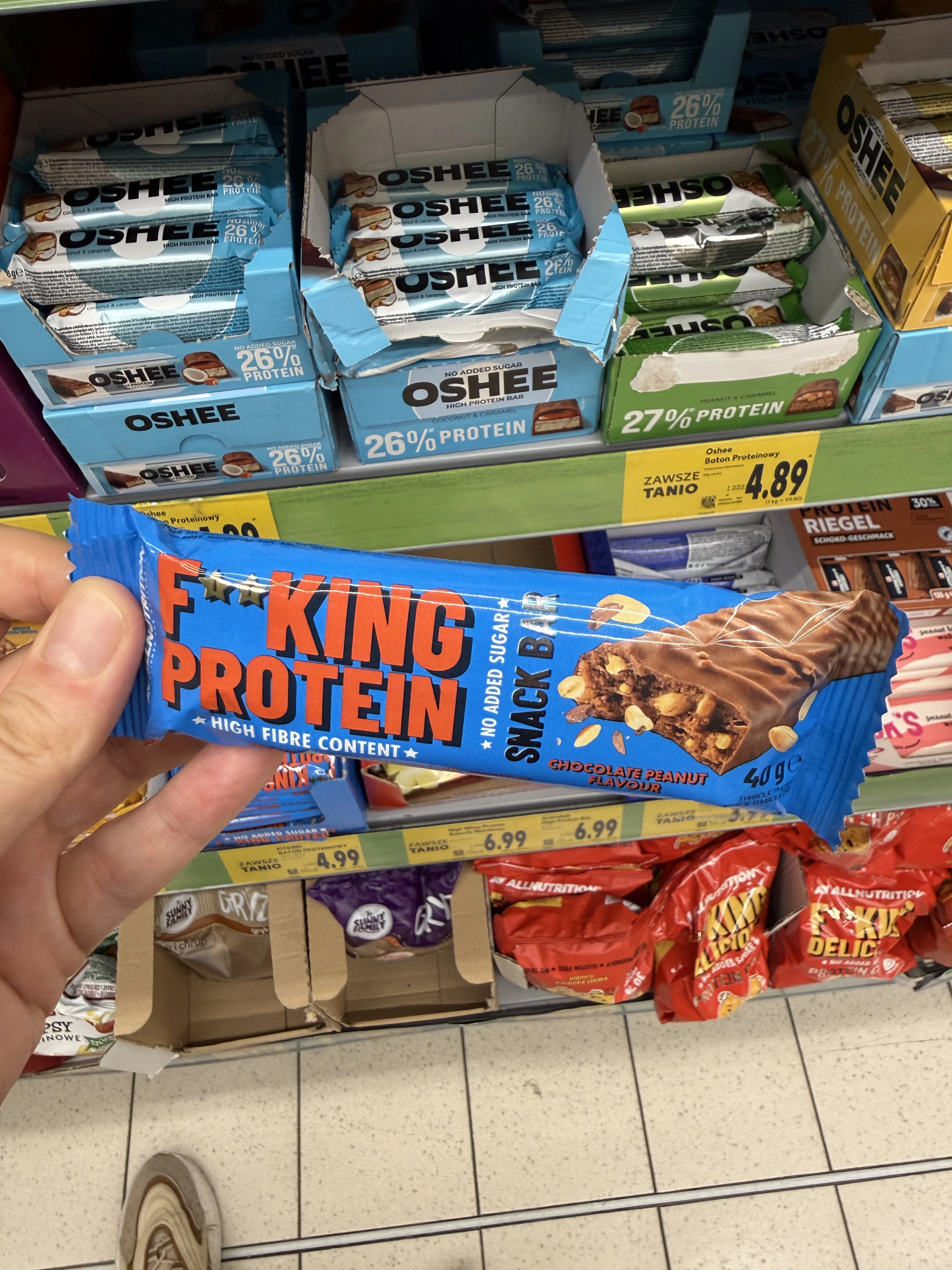 Allnutrition Fitking Protein Snack Bar Chocolate Peanut | 40g