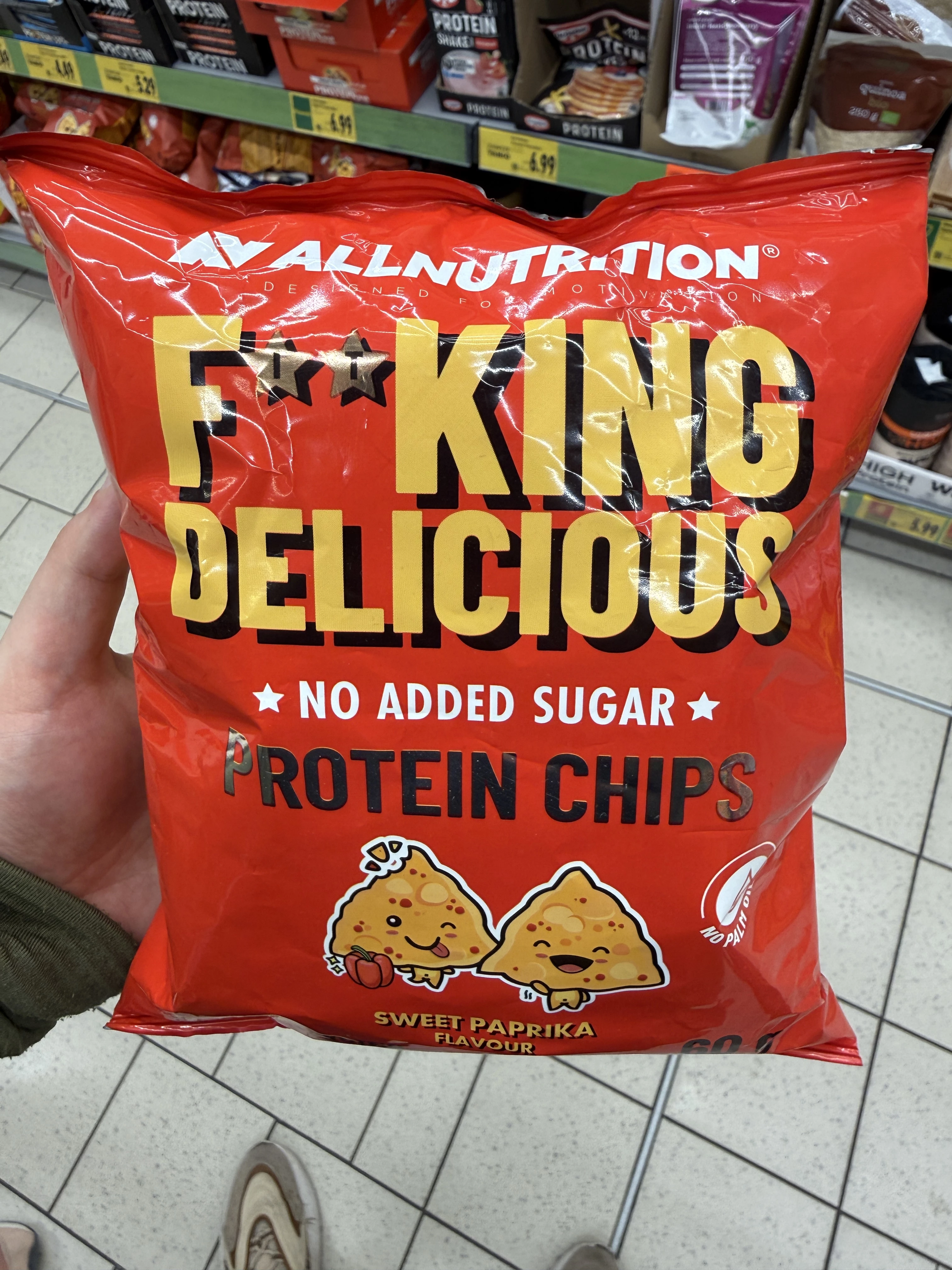 Allnutrition Fitking Delicious Protein Chips Sweet Paprika | 60g