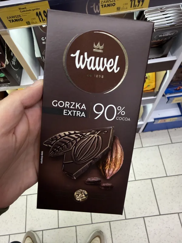 Wawel Czekolada Gorzka Extra 90% Cocoa | 90g