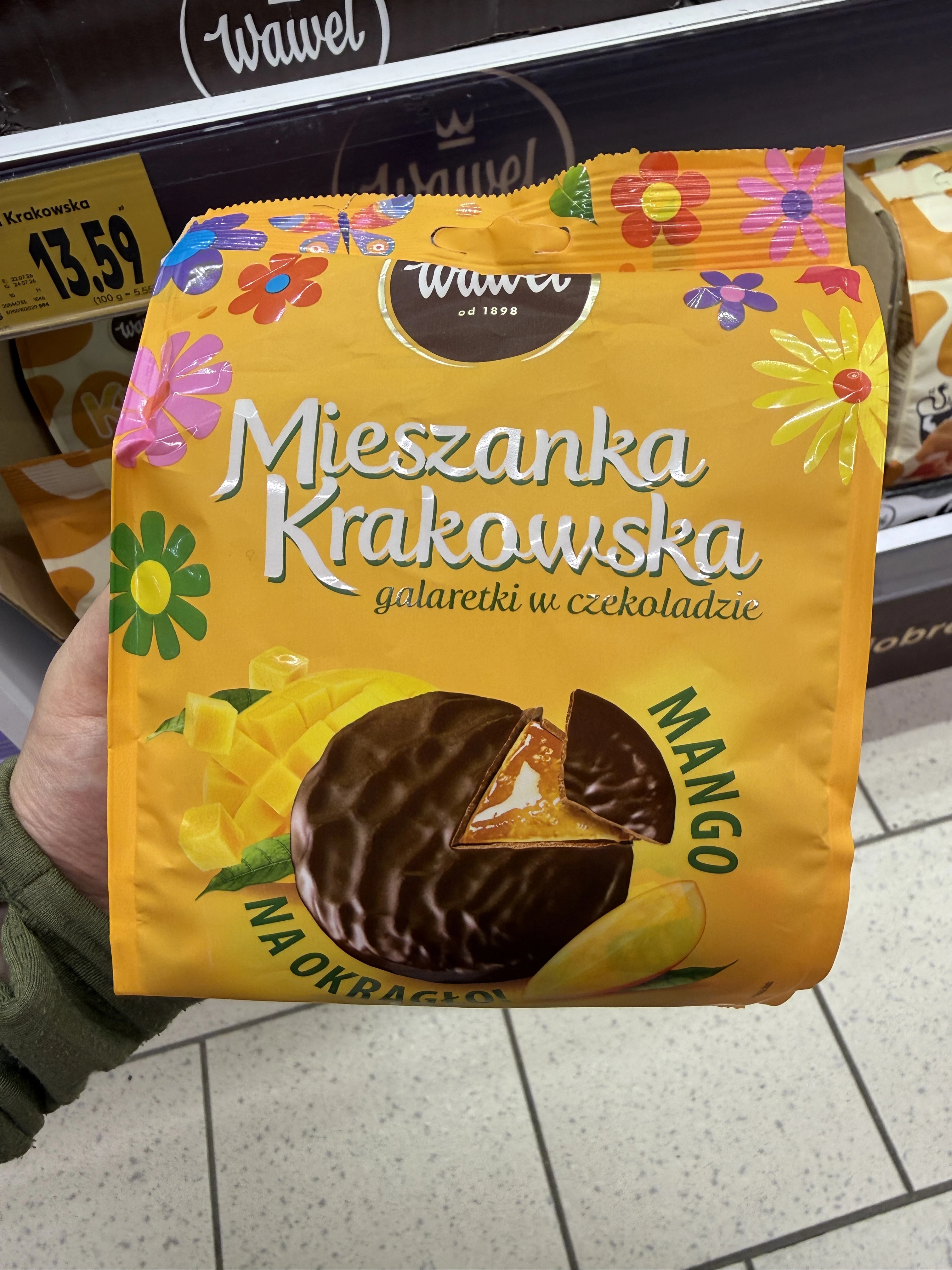 Wawel Mieszanka Krakowska na okrągło Mango (edycja z kwiatami) | 245g