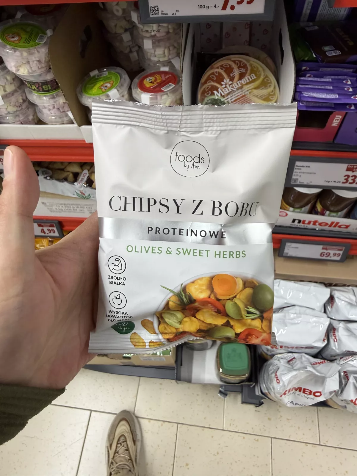 Foods by Ann Chipsy z bobu proteinowe Olives & Sweet Herbs | 60g