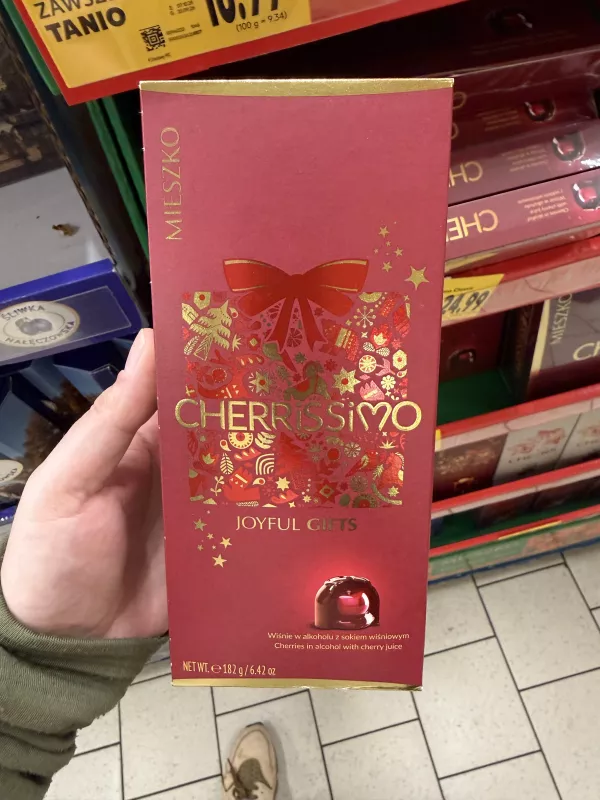 Mieszko Cherrissimo Joyful Gifts / Praliny z wiśnią w alkoholu | 182g