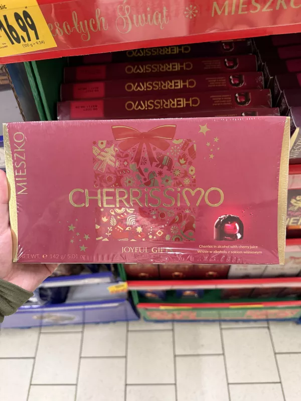 Mieszko Joyful Gifts Cherrissimo / Wiśnie w alkoholu z sokiem wiśniowym | 142g
