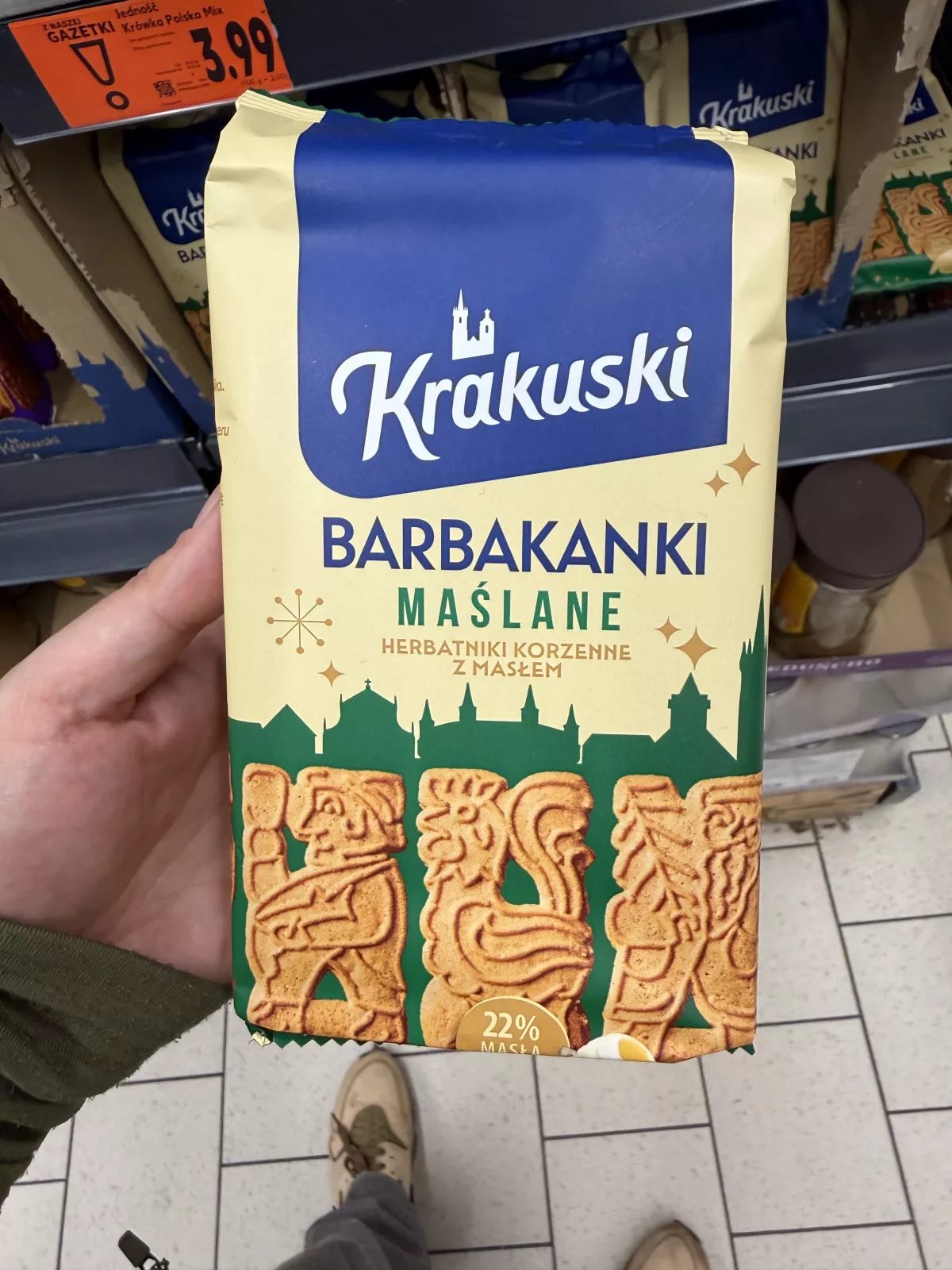 Krakuski Barbakanki Maślane herbatniki korzenne z masłem | 200g