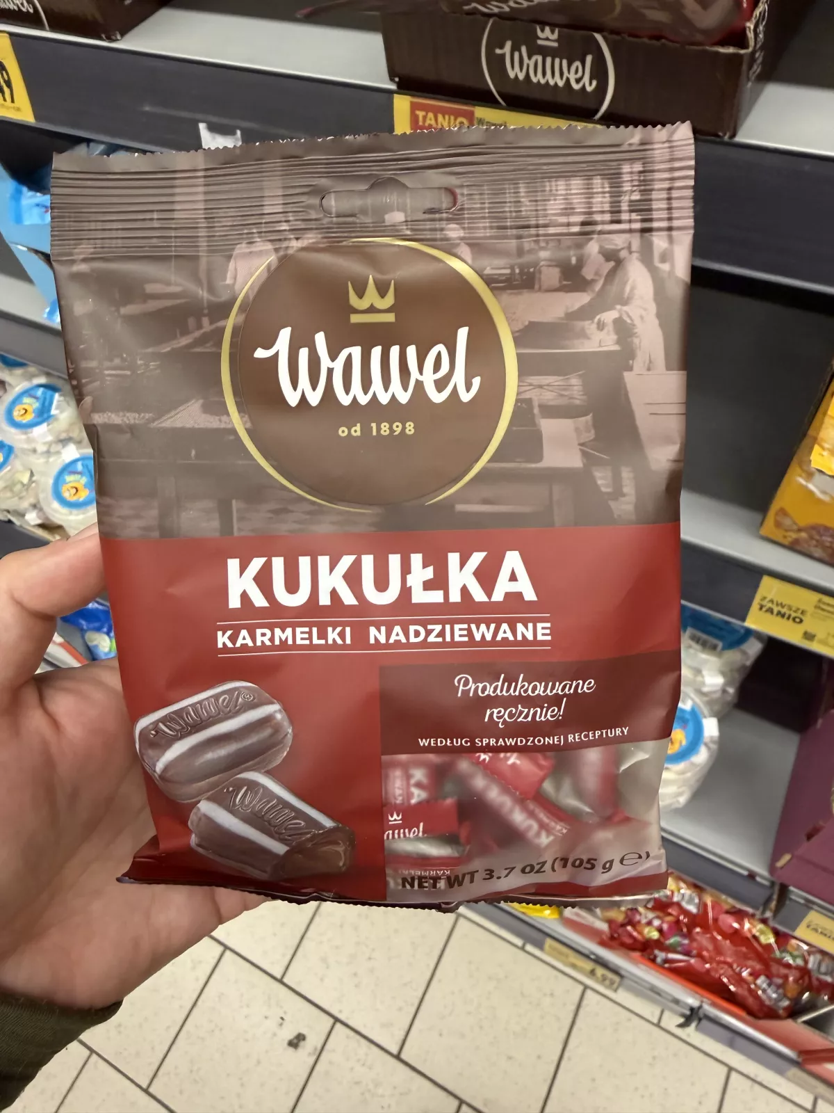 Wawel Kukułka karmelki nadziewane | 105g