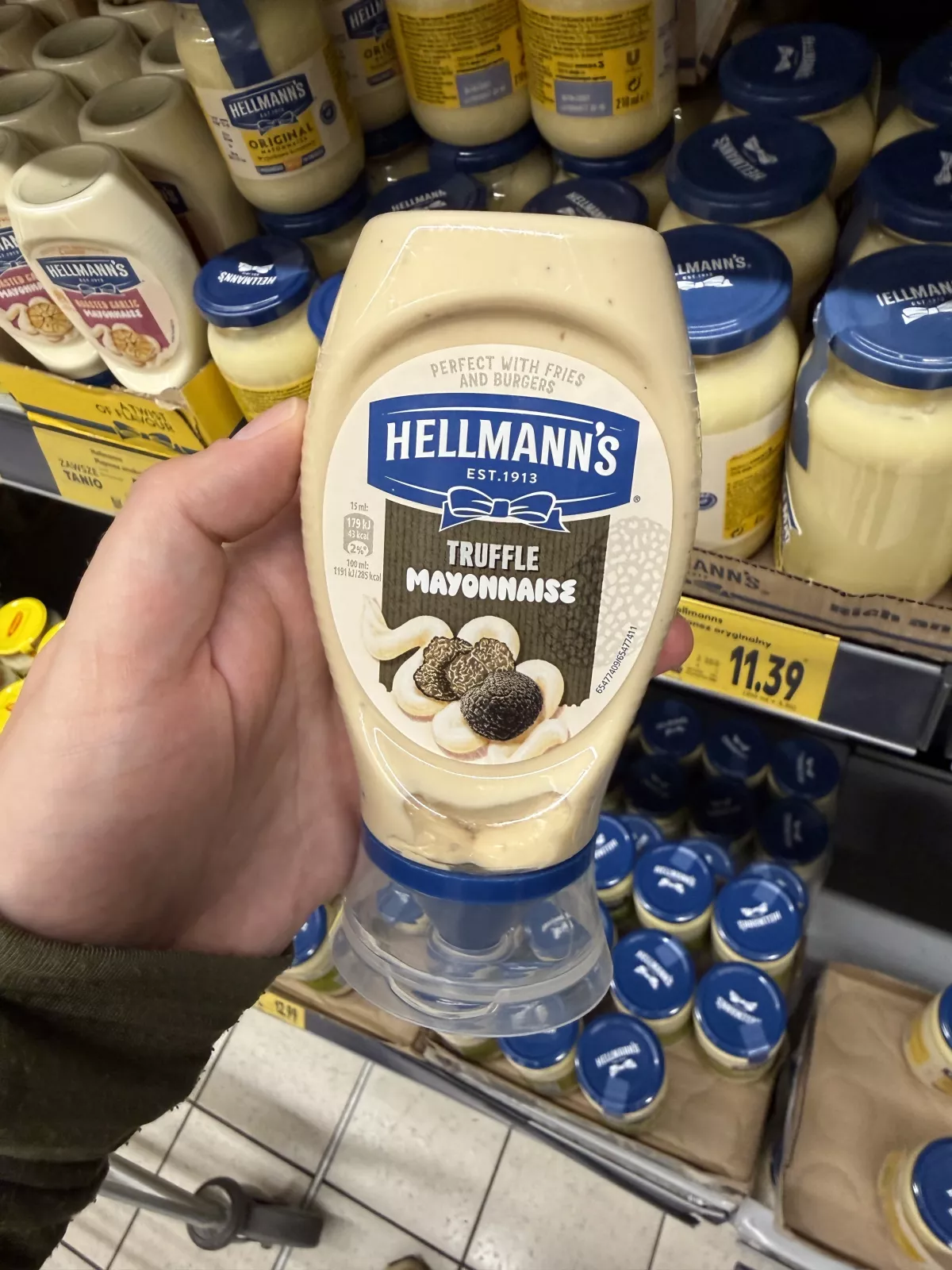 Hellmann’s Truffle Mayonnaise / Majonez lekki o smaku truflowym | 250ml / 251g