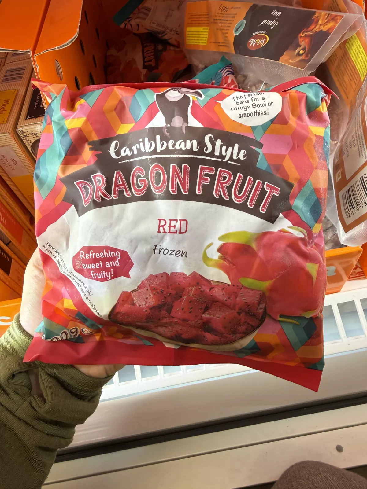 Caribbean Style Dragon Fruit Red / Pitaja czerwona mrożona w kostce | 500g