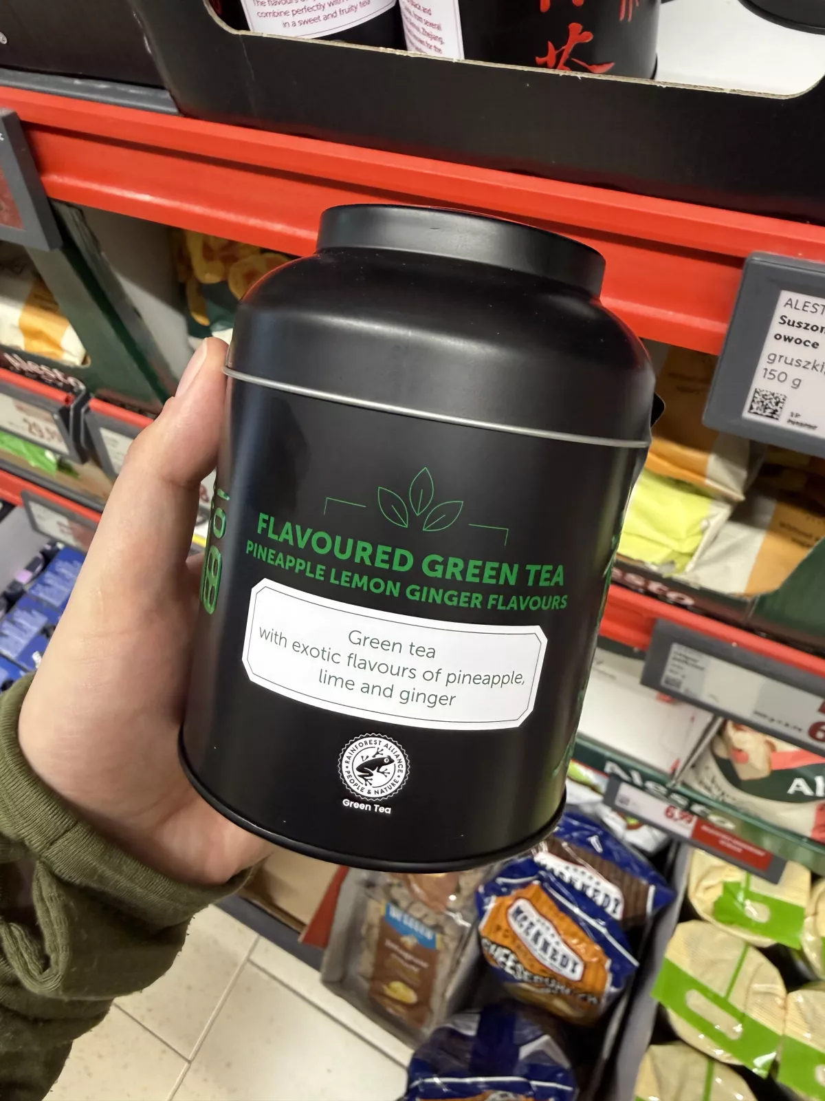 Flavoured Green Tea Pineapple Lemon Ginger / Herbata zielona aromatyzowana ananas, cytryna, imbir | 100g