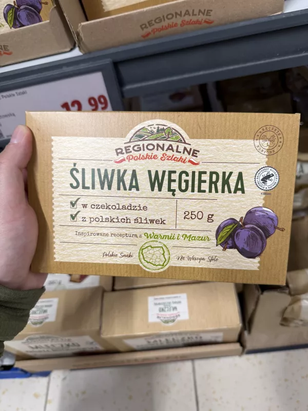 Regionalne Polskie Szlaki Śliwka Węgierka w czekoladzie | 250g