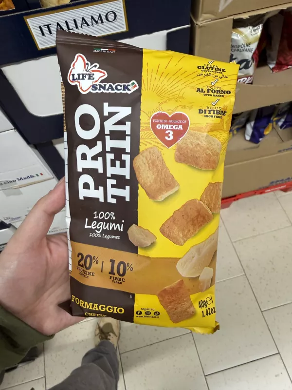 Life Snack Protein Formaggio / Przekąska z roślin strączkowych z serem | 40g