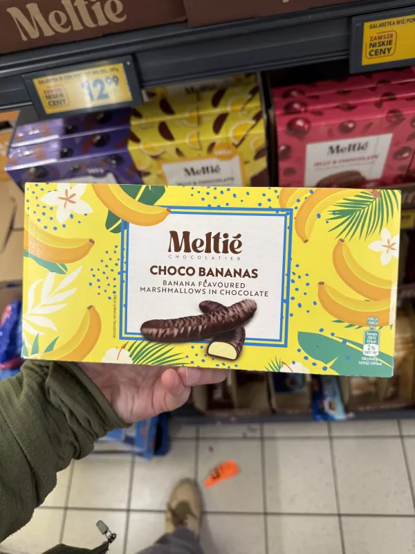 Meltié Chocolatier Choco Bananas / Banana Flavoured Marshmallows in Chocolate | 300g