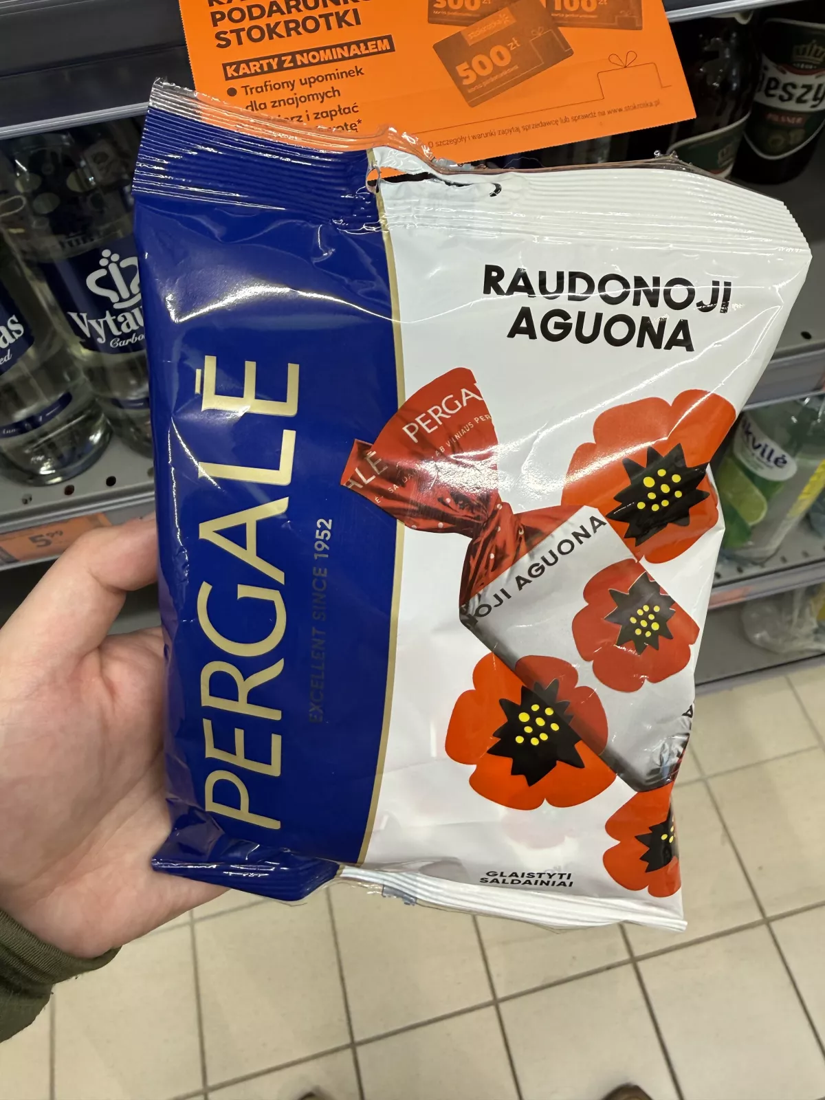 Pergalė Raudonoji Aguona / Cukierki Czerwony Mak | 130g