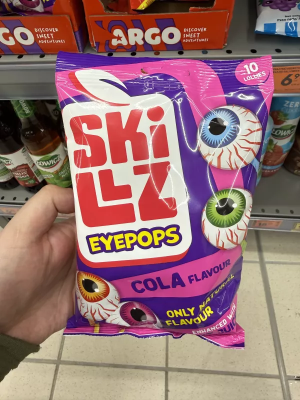 Skillz Eyepops Cola Flavour / Lizaki o smaku coli | 150g