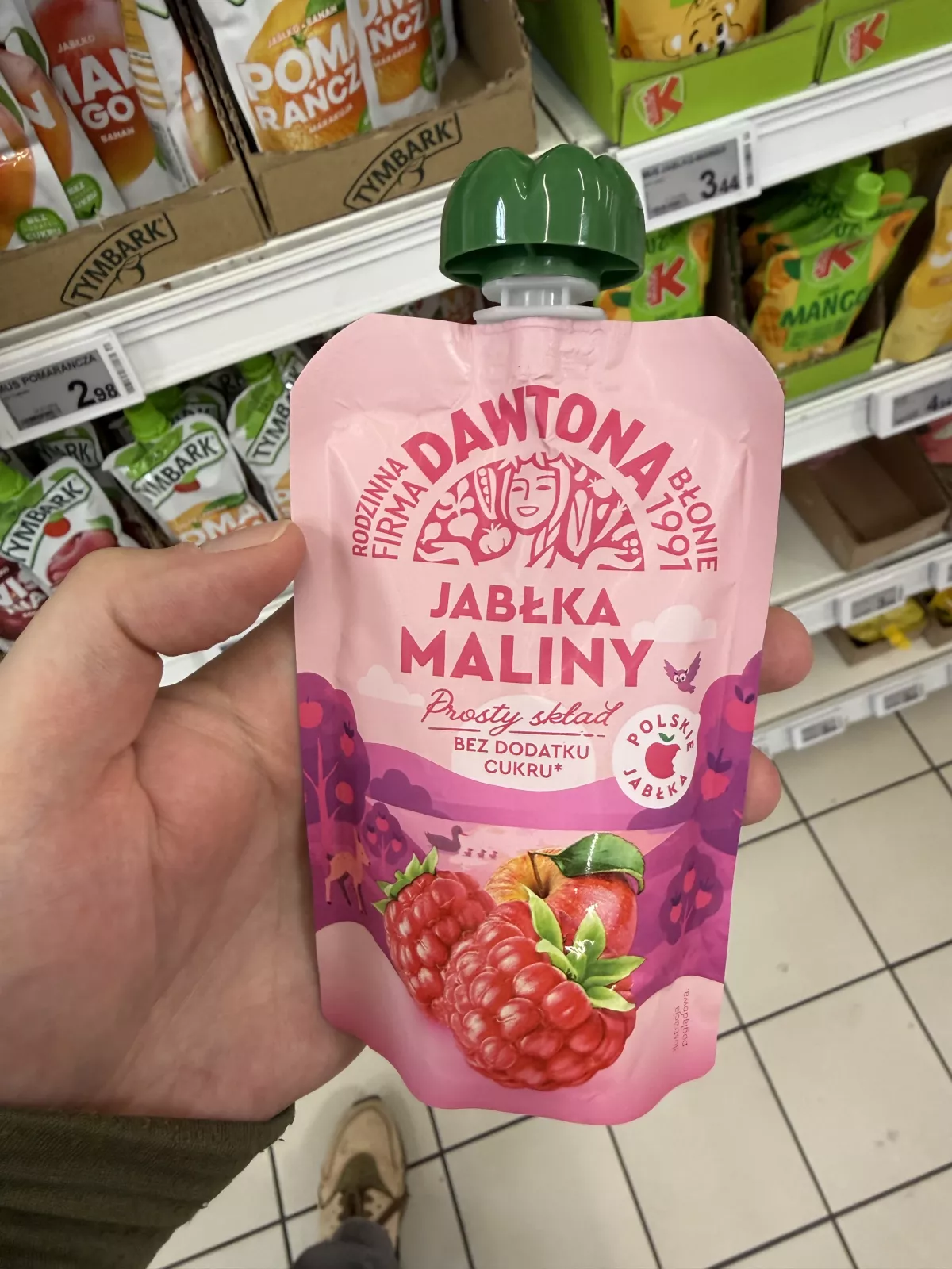 Dawtona Mus Jabłka Maliny | 100g