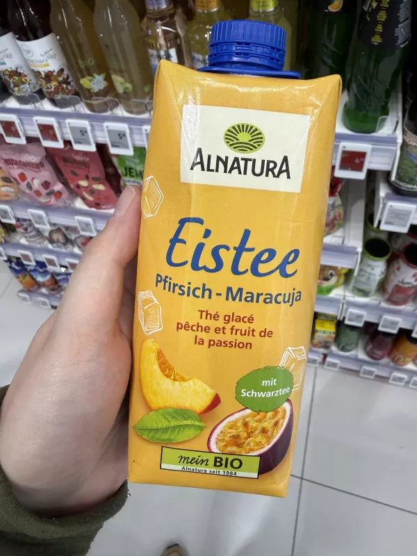Alnatura Eistee Pfirsich-Maracuja / Herbata mrożona brzoskwinia-marakuja | 500ml