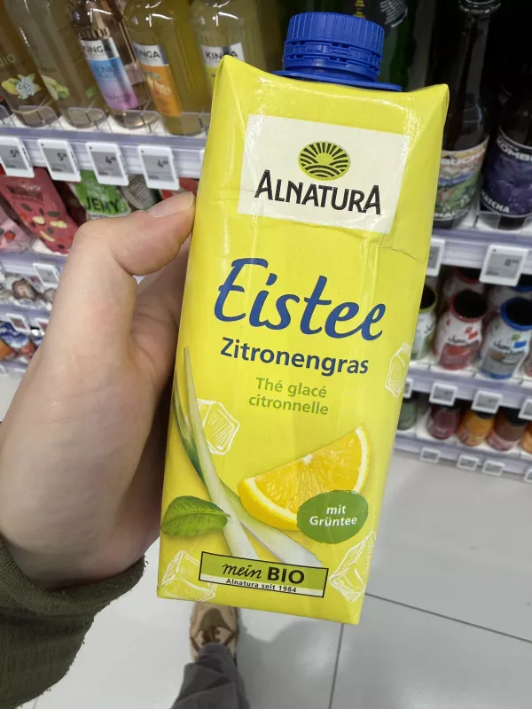 Alnatura Eistee Zitronengras / Herbata mrożona z trawą cytrynową | 500ml