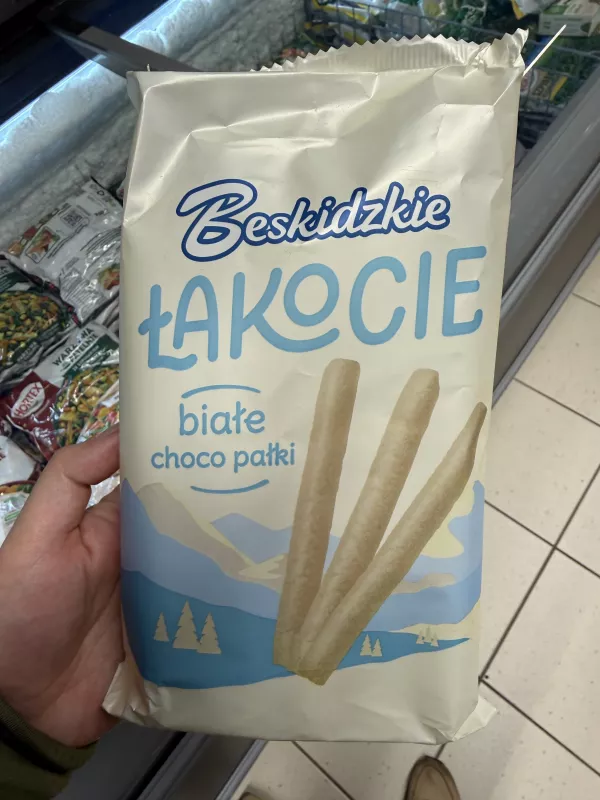 Beskidzkie Łakocie białe choco pałki | 140g