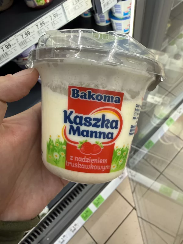 Bakoma Kaszka Manna z nadzieniem truskawkowym | 230g