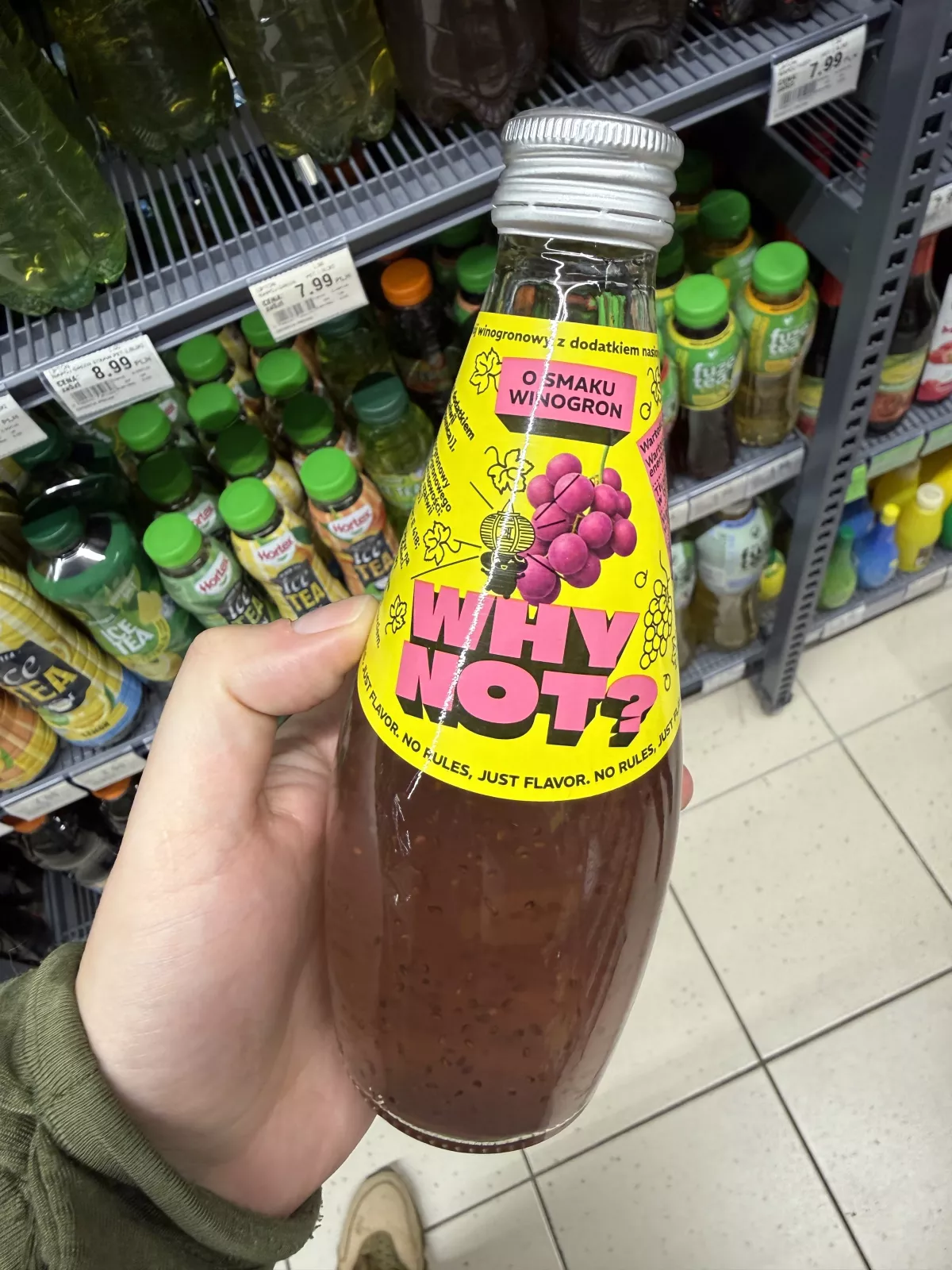 Why Not? Napój winogronowy z dodatkiem nasion chia | 290ml