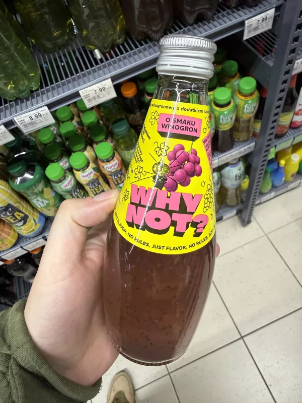 Why Not? Napój winogronowy z dodatkiem nasion chia | 290ml