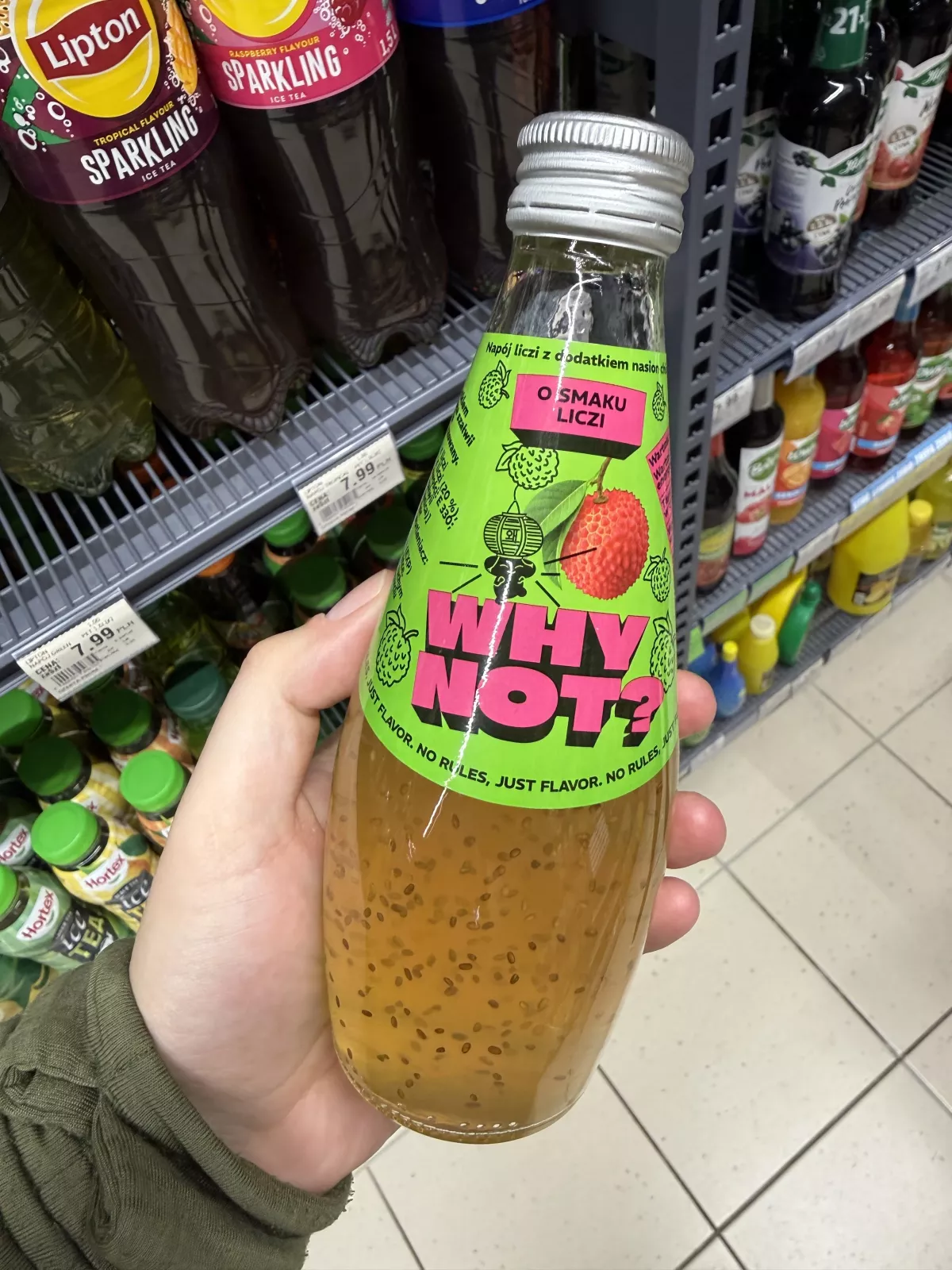 Why Not? Napój liczi z dodatkiem nasion chia | 290ml
