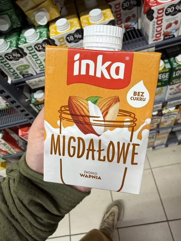 Inka Migdałowe napój migdałowy z wapniem bez cukru | 500ml
