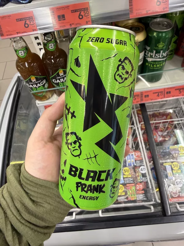 Black Energy Zero Sugar Frank Starfruit & Kiwi (zielona puszka) | 500ml