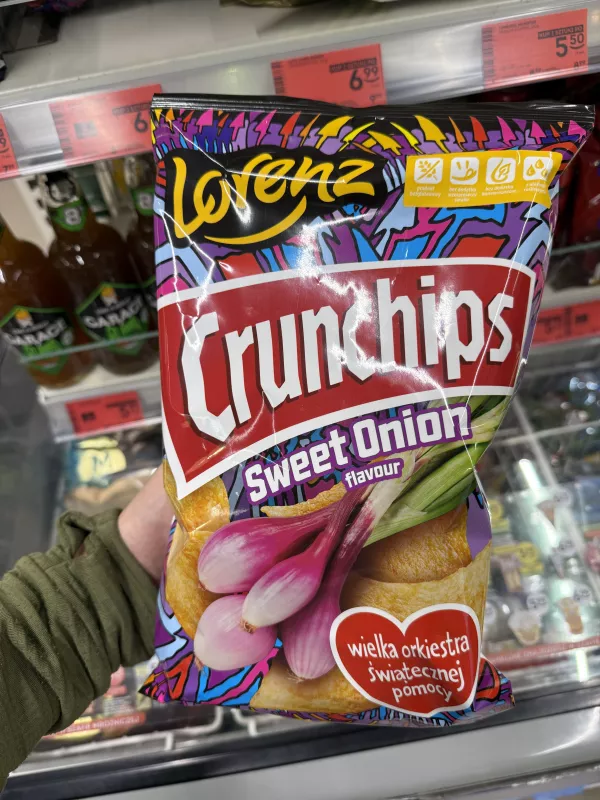 Lorenz Crunchips Sweet Onion WOŚP | 130g