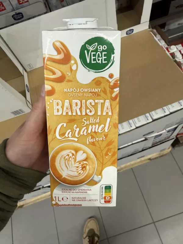 Go Vege Barista Salted Caramel Flavour / Napój owsiany o smaku słonego karmelu | 1000ml