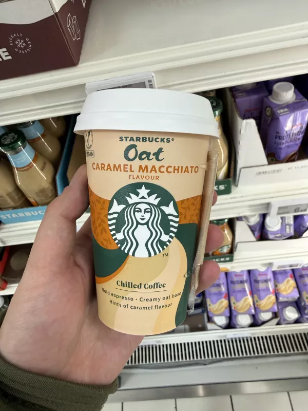 Starbucks Oat Caramel Macchiato Flavour Chilled Coffee | 220ml