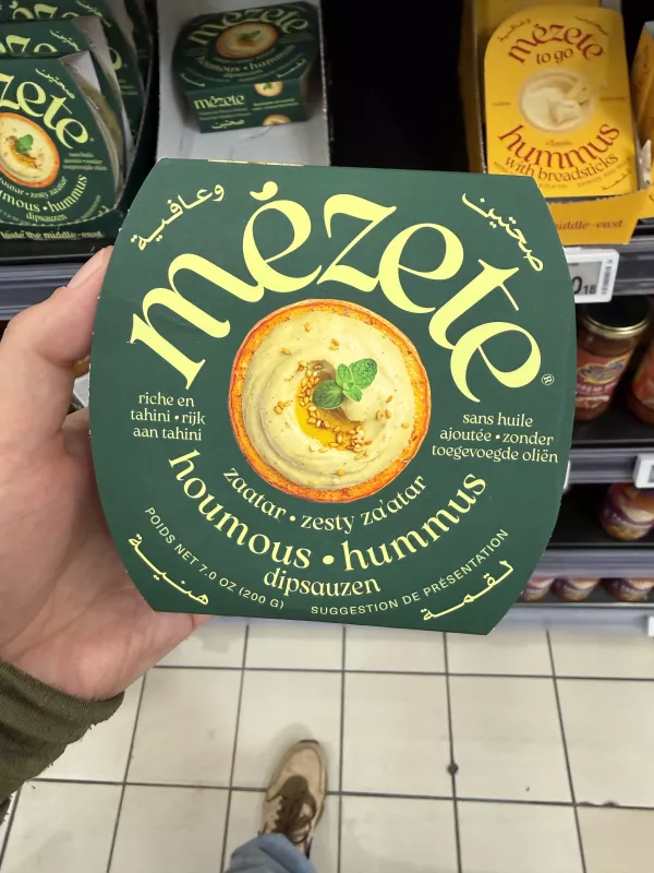 Mézete Zesty Za’atar Hummus / Pasta z ciecierzycy z tahini i zieloną papryką | 200g