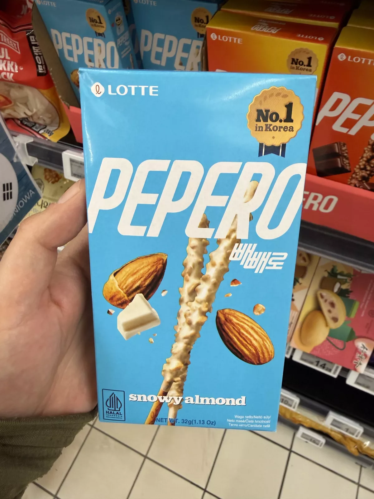 Lotte Pepero Snowy Almond | 32g