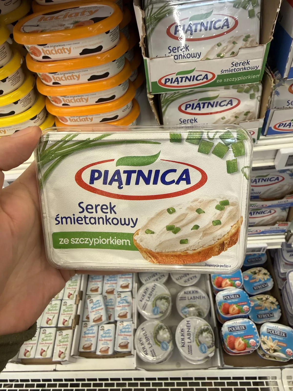 Piątnica Serek śmietankowy ze szczypiorkiem | 135g