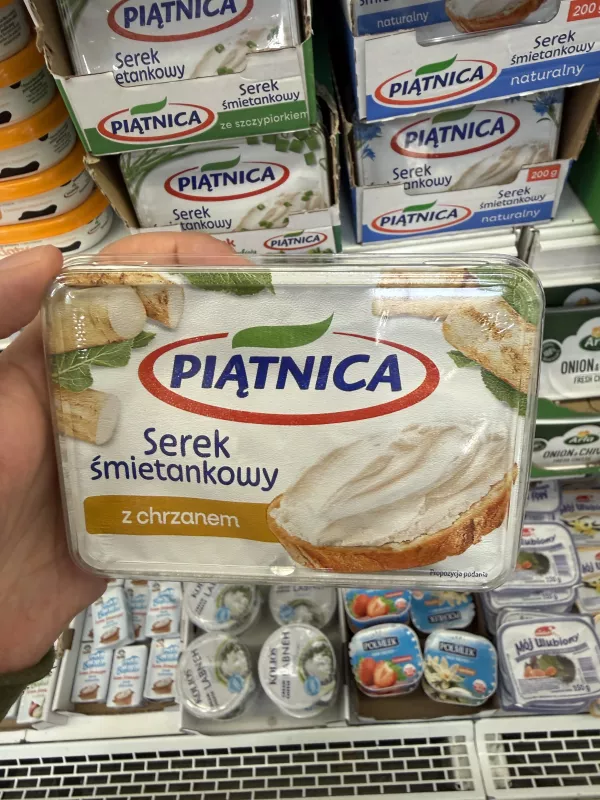 Piątnica Serek śmietankowy z chrzanem | 135g
