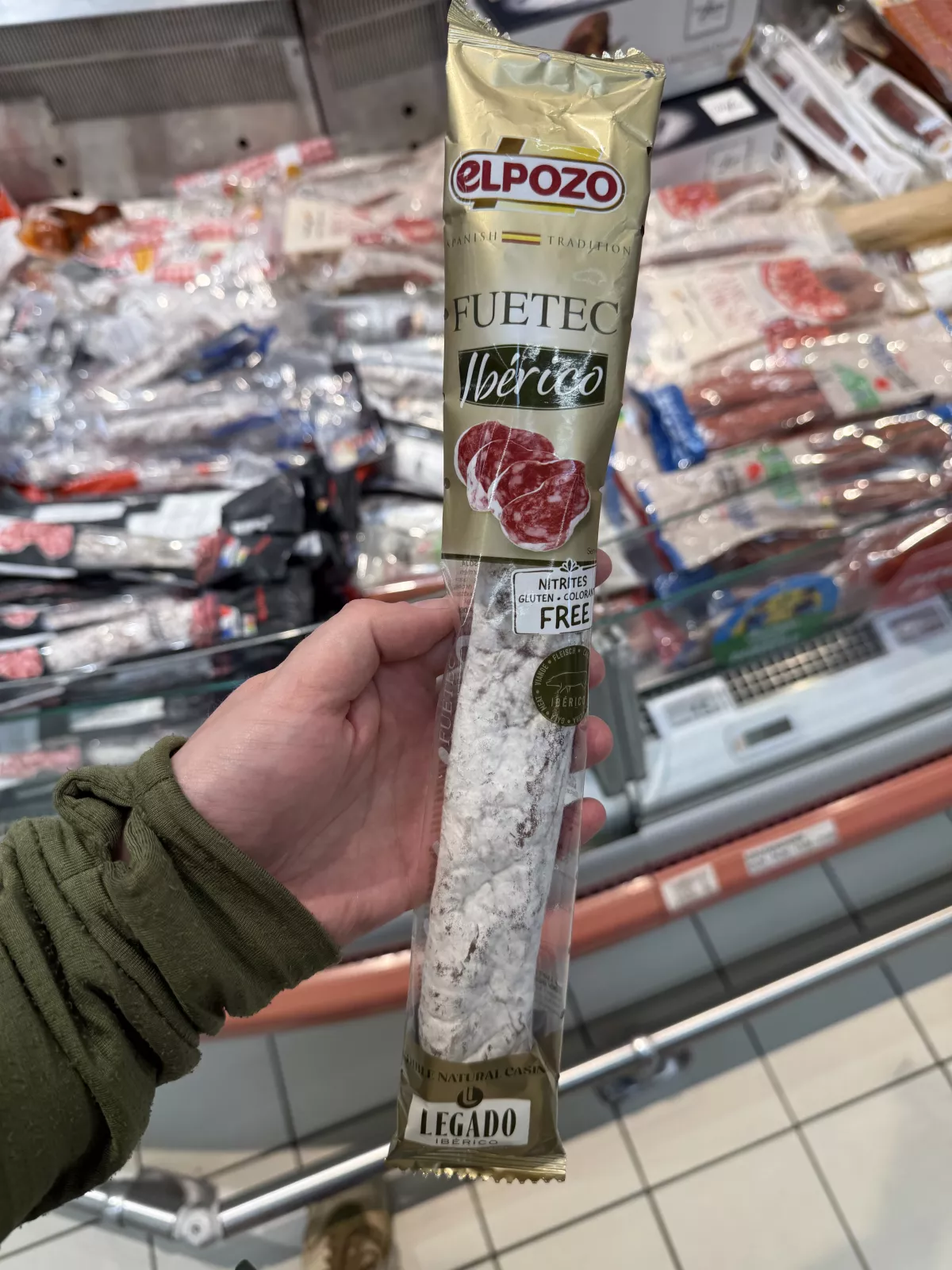 ElPozo Fuetec Ibérico / Hiszpańska kiełbasa dojrzewająca fuet | 150g